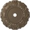 Ekena Millwork Angel Ceiling Medallion (Fits Canopies up to 15 3/4"), 32 1/4"OD x 3 5/8"ID x 1 1/8"P, Warm Silver CM32ANWSS - alternate 1